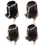Sanwood Lady Boho Floral Flower Festival Wedding Garland Forehead Hair Head Band