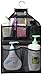 MISSLO Bathroom Shower Organizer Mesh Hanging Shower Caddy with Rotatable Hanger (Black)