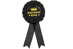 COLORFUL BLING It's My Birthday Ribbon, Satin Fabric Happy Birthday Birthday Queen King Ribbon Tinplate Badge Pin for Girls, Boys, Award Rose Badge Brooch Party Decoration