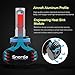 Snorda H11 (H8 H9) LED Headlight Bulbs Conversion Kit -6500K Cool White Headlamps Waterproof IP68 CSP Chip 8000LM/Set (4000LM/each bulb) L/25W,H/25W (H11)