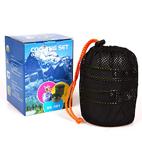 Lion Camping Cookware Mess Kit，Lightweight Pot Stove Tank Bracket Knife Fork Spoon and Cup for Outdoor Camping Backpacking Hiking and Picnic - Thumbnail 7