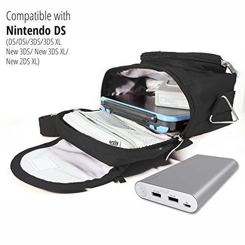 Orzly Travel Bag for Nintendo DS Consoles (New 2DS XL / 3DS / 3DS XL / New 3DS / New 3DS XL