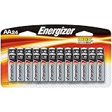 Energizer AA Batteries, Double A Battery Max Alkaline (24 Count) E91BP-24