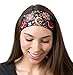 RiptGear Stretch Sport Headband for Women (Dark Unique) — Made of Non-Slip Sweat Wicking Fabric — Great for Yoga, Running or The Gym — Soft Headband That Fits Most Head Sizes — (1-Pack)