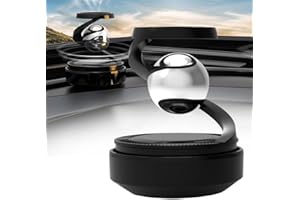 NHHEO Car Air Freshener, Solar Energy Rotating Car Aromatherapy Diffuser Automotive Dashboard Decoration Interior Accessories