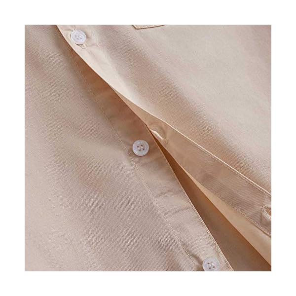 Spring&Gege Boys' Short Sleeve Dress Shirts Formal Uniform Woven Solid - Image 7