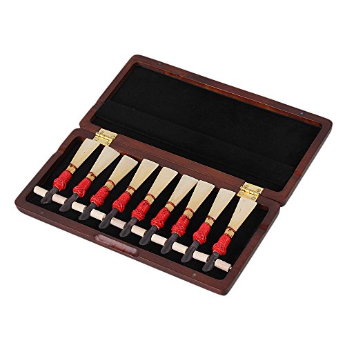 image for Yibuy Elegant Maroon Durable Bassoon Reed Box Holder Protector for 9 R