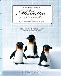 Les  mascottes en laine cardée