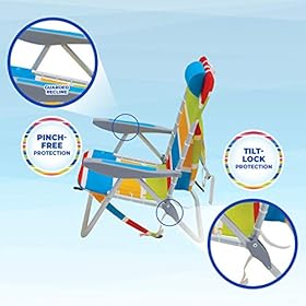 Rio Brands Beach Lace-Up Suspension Folding Beach Chair with Removable Storage Pack 51bfFlh9cbL