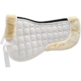 TNDCKP NDCKP Foam Half Pad for English Saddles &ndash; Shock-Absorbing Gel Saddle Pad for Dressage, Jumping &amp; Training &ndash; Breathable, Non-Slip, Lightweight Horse Saddle Pad