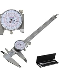 En cualquier momento Tools Dial Calibrador 8" 200 mm Doble Lectura escala métrica SAE estándar pulgadas mm)