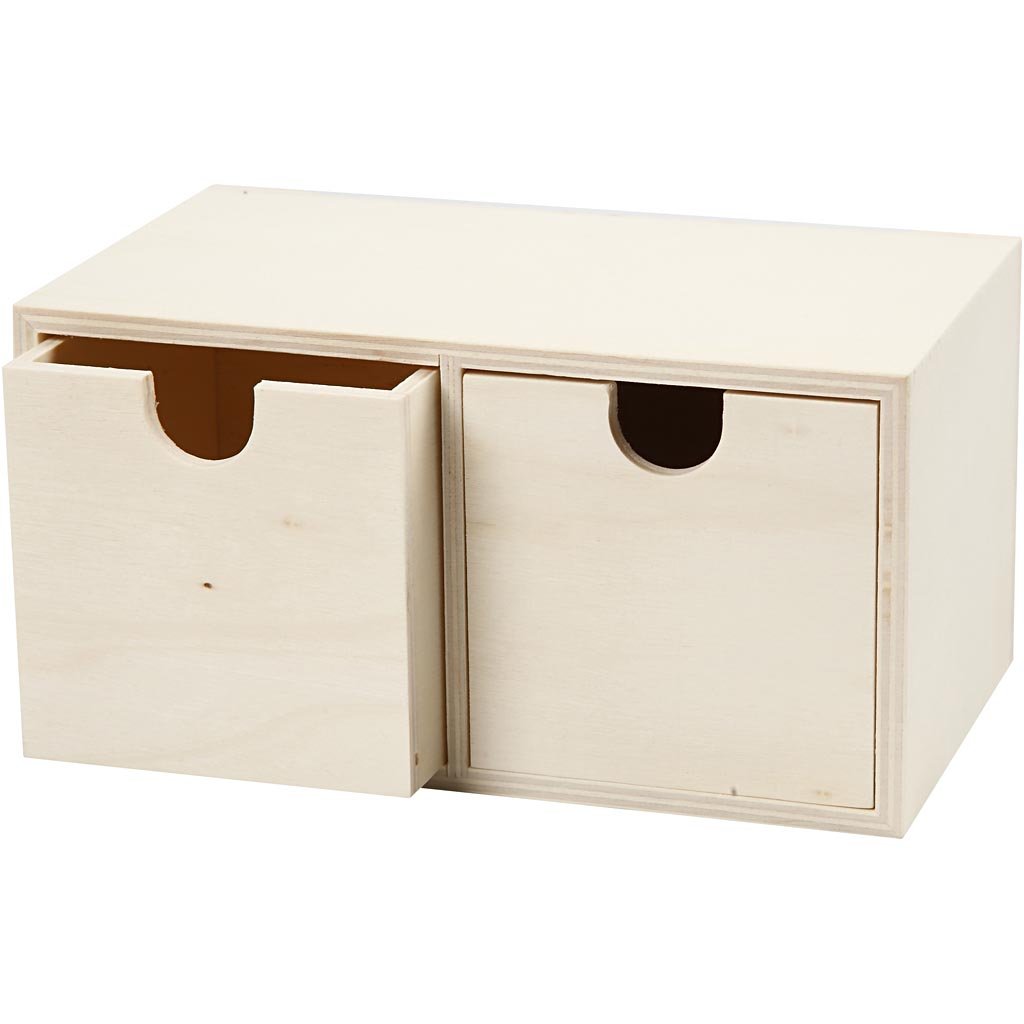 55765 Create Craft - 2 Drawer Box plywood 1pc