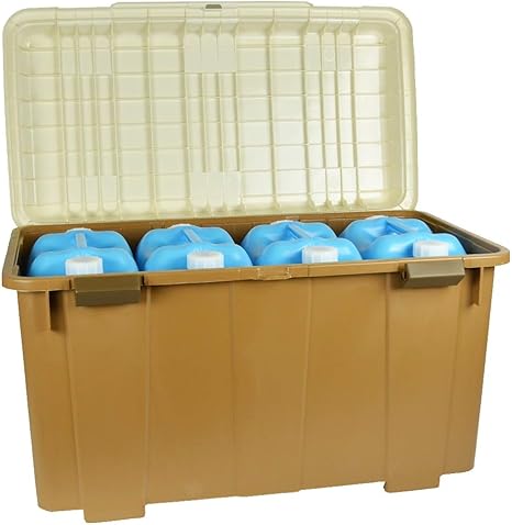 Amazon Co Jp コーナンオリジナル ベランダボックス ブラウン １２０ｌ ｚｑ２１ ６５７０ サイズ 外寸 約幅８６ 奥行４７ 高さ５０ｃｍ ホーム キッチン