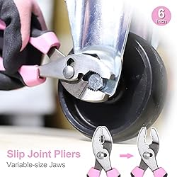 FASTPRO 5-Piece Pink Utility Pliers Set with