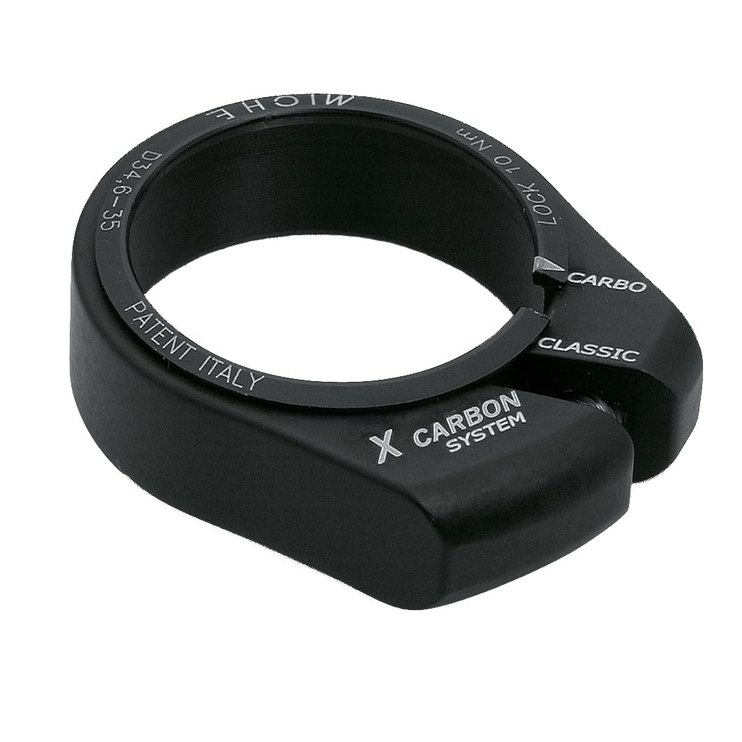 MICHE X Carbon Seat Post Clamp, Black, 31.8mm