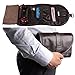 Traditional Brown Genuine Leather Tobacco Smoking Pipe Pouch Bag Organize Case Pipe Tool lighter Holder Pocket for 2 Pipe (black-brown)