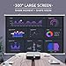 2K Projector, BIGASUO Full HD Projector 6500 Lumens HDMI Projector with 300″ Compatible with TV Stick, HDMI, VGA, USB, SD Card, Laptop, Smartphone for Home/Business Use PowerPoint Presentationthumb 2