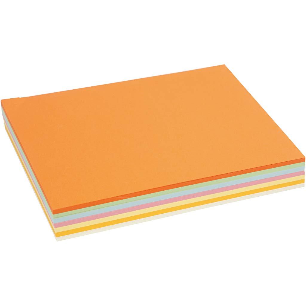 Pastel Card, A4 21x30 cm, 160 cm, pastel colours, 210asstd sheets