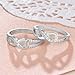 Lam Hub Fong Personalized Infinity Friendship Rings BFF Rings for Women Sisters Rings Name Rings Promise Rings for Her Valentines Day Jewelry for Women