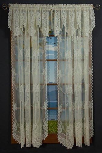 Amazon Com Kwitman Garland Lace Balloon Shade 56w X 84l White