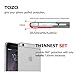 TOZO I1212 0.35mm Ultra-Thin Lightweight Hard Protect Back Cover Bumper Semi-transparent for for iPhone 6S/6 4.7 inch - Matte White