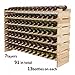 Mecor 91 Bottle Capacity Stackable Storage Wine Rack, Standing Bottles Storage Shelf, Wobble-free,7-Tier