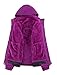 KAISIKE Women's&Men's Outdoor Sports Rain Coat Lightweight Hiking Jackets Windproof Jacket(W168/Purple-M)