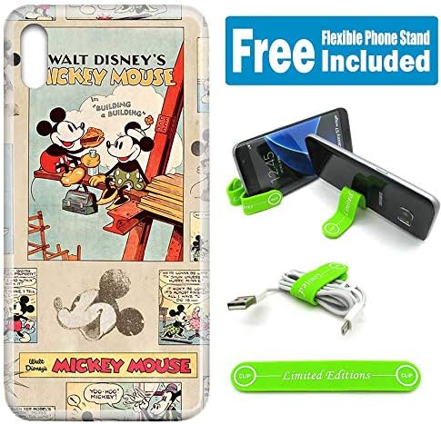 [Ashley Cases] Apple [iPhone Xs MAX] Cover Case Skin Flexible Phone Stand - Mickey Mouse Oldcartoon V