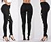 Ermonn Women's Distressed Ripped Denim Pencil Jeans Stretch High Waist Pants