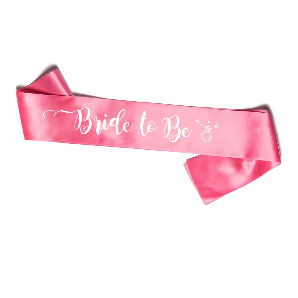 OLILLY Pink Sash Bride to Be - Sash for the Future Bride - Perfect for a Hen Night
