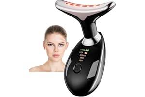 Aodesy Neck Face Beauty Device, Facial Massager for Skin Care, Double Chin, with 3 Color Modes, Face Sculpting Tool, Thermal, Vibration, Microcurrent