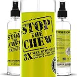 Emmy's Best Stop The Chew 3X Strength Anti Chew Bitter Spray Deterrent for Dogs & Puppies - Alcohol Free - Most Powerful Bitter Deterrent - 8oz