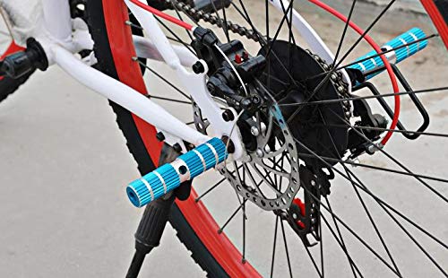 HUA Bicycle Pegs, Nonslip Backseats Cylinder Rear Axle Foot Stands Cycling Accessories 1 Pair