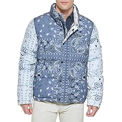 Levi's Men's Bubble Puffer, Indigo Wash, Large