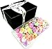 NECCO Large Classic Sweethearts Conversation Hearts, 1 lb Bag in a BlackTie Box
