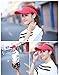 Red Sun Visors for Women and Girls, Long Brim Thicker Sweatband Adjustable Hat