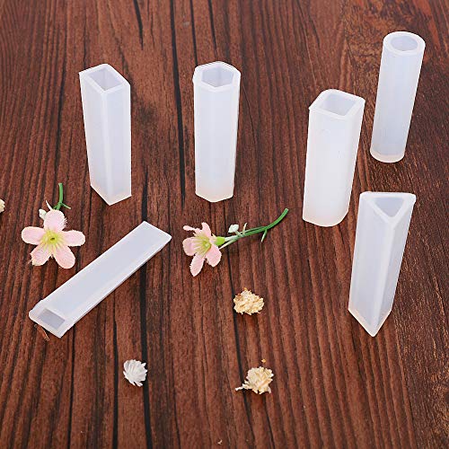 image for Accmor 15 Pieces Resin Molds Silicone Pendant Mold for Jewelry Making,