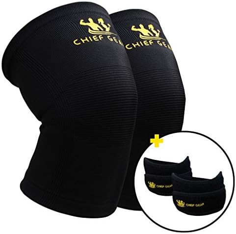 Knee Compression Sleeves (New-Small) with 2 Patella Knee Braces