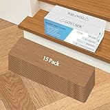 GOYLSER Rubber Stair Carpet Treads Set of 15, Brown