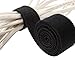 Juvale Nylon Cable Manager Tape - 2-Roll One-Wrap Strap, Self Gripping Hook and Loop Strap, Reusable Tie Roll Cord Organizer, Black, 1.5 Inches Wide, 5 Feet Length