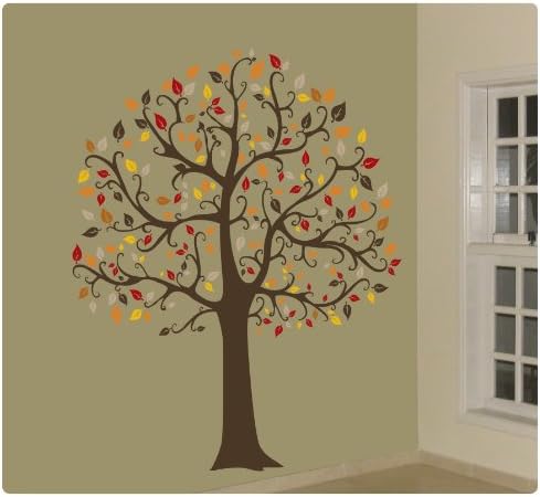 Large 6ft Tree Wall Decal Deco Art Sticker Mural - FALL COLOR