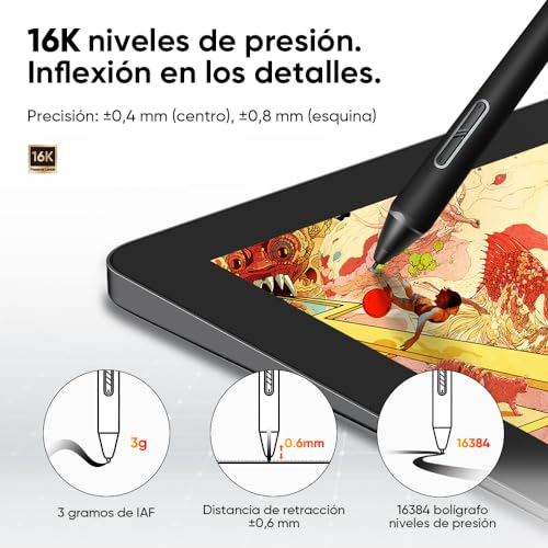 XPPEN Artist Pro14 Gen2 Graphic Tablet with Pen Display 16K Pressure Levels, Digital Drawing Tablet 14 Inches with Wireless Keyboard, Compatible with Windows, Mac, Android, Chrome, Linux