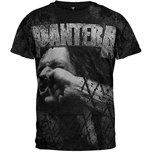 Old Glory Pantera - Mens Vulgar All-over T-shirt - Large Black