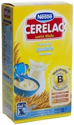 3 Boxes Nestle Cerelac Infant Cereal Wheat & Milk 120 G.