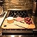 Set of 2 Rectangular Cutting Boards for Food Preparation and Presentation - Premium Solid Natural Olive Wood Reversible Chopping Board MADE IN ITALY - Perfect in kitchen, on table or to share food at