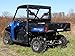 SuperATV Clear Rear Windshield for Polaris Ranger FULL SIZE XP 570 (Pro-Fit Cab) / XP 900 / XP 1000/1000 Diesel (Must See Fitment for Compatible Years) - Easy to Install!