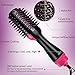 Hair Dryer Brush, 4 IN 1 Hot Air Brush One Step Hair Dryer & Volumizer & Styler,Hot Air Brush,Salon Hair Straightener Static Suitable for All hair Anti-Scald (Red)thumb 4