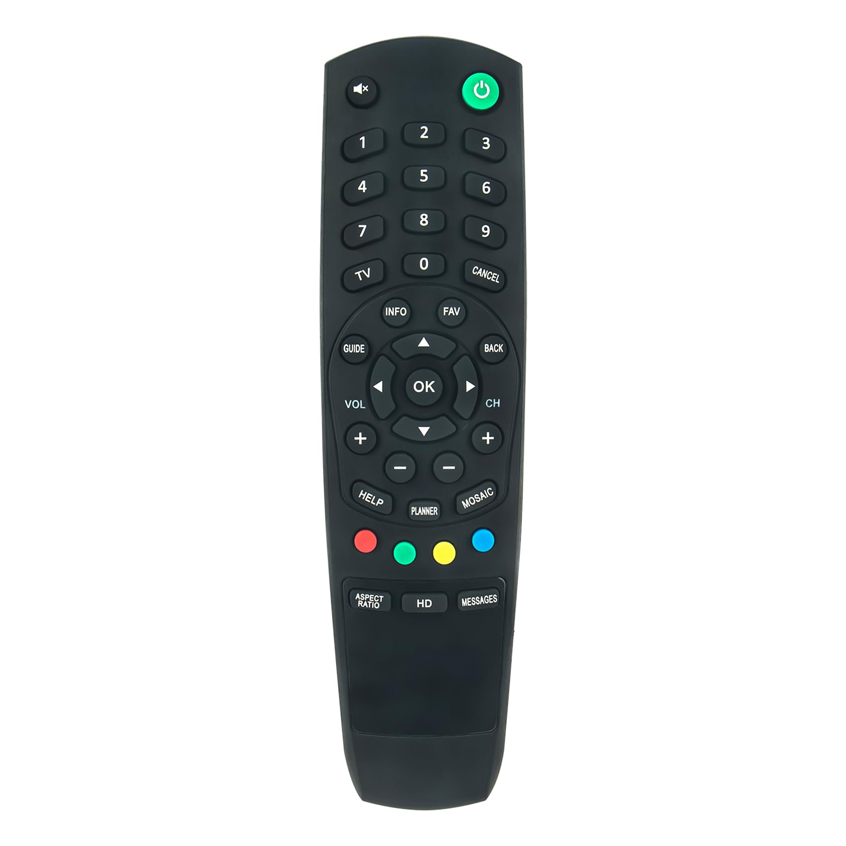 AULCMEET Remote Control Replace fit for DOLCE HD Telekom Sat DIGI KAON KSC-270, KSC-660, TLCC600, KSF-270S2CX, KSF-270IR, KA-003HD, KSC270, KSC660, KSF270S2CX, KSF270IR, KA003HD