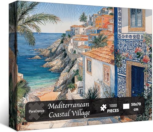 ParaDance 1000 Pieces Jigsaw Puzzles for Adults, Mediterranean… at Amazon