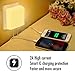 Night Light TOPSHARP 0.4W Plug-in LED Night Light Lamp with Auto Dusk to Dawn Sensor, Great for Bedroom, Bathroom, Kitchen, Hallway, Stairways, etc.(Warm White Light)